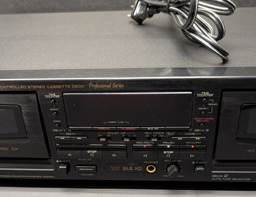 Optimus (Pioneer) SCT-57 Dual Auto Reverse Stereo Cassette  Deck Dolby S, BLE XD - Picture 6 of 7