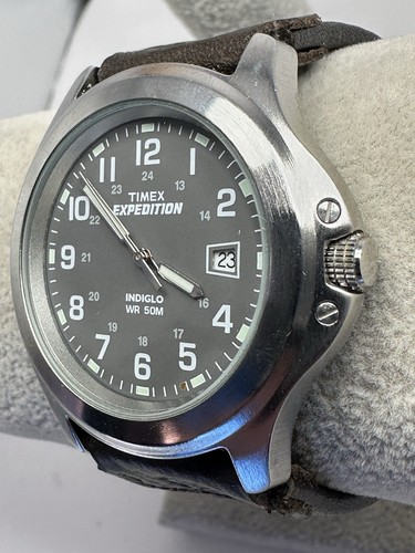 Timex Expedition 905 Mens Watch New Battery 39MM 8" Indiglo F87 - Picture 3 of 13