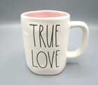 Rae Dunn & Disney "True Love & Rose" White, Pink Princess Coffee Mug 20 oz (351)