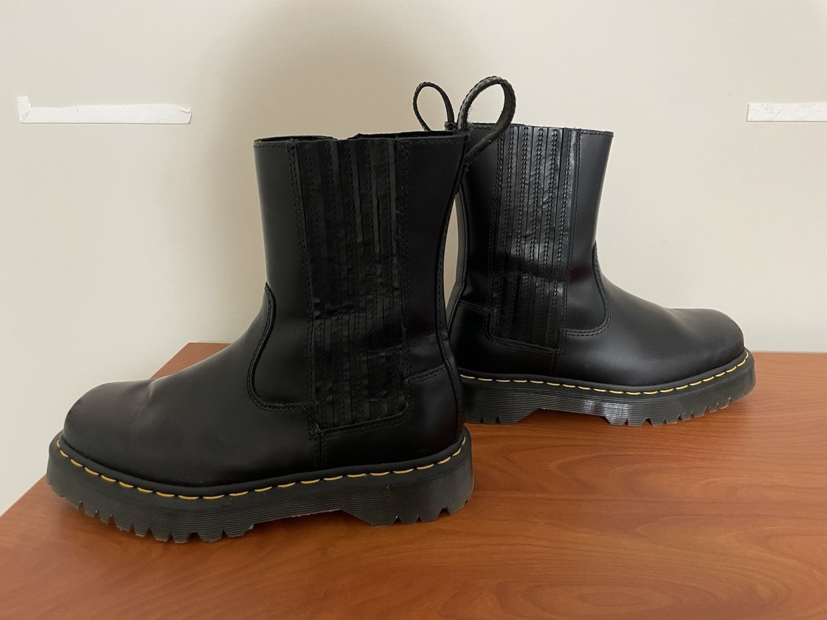 Dr. Martens Amaayah Lo Boots Womens US 7 Black Leather