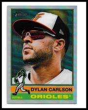 2025 Topps Heritage #618 Dylan Carlson Chrome Refractor Baltimore Orioles