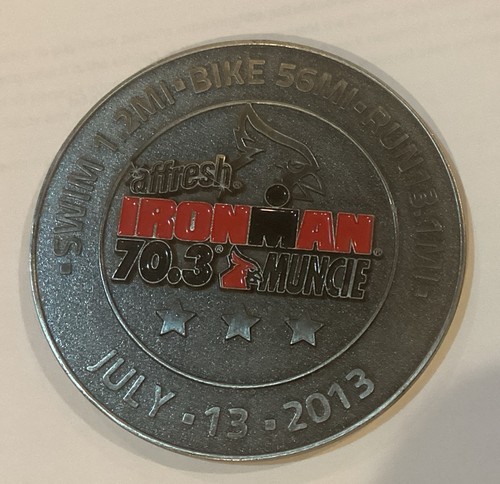 Ironman - Finisher Medal 70.3 - CDA - Muncie, Indiana 2013 No Lanyard