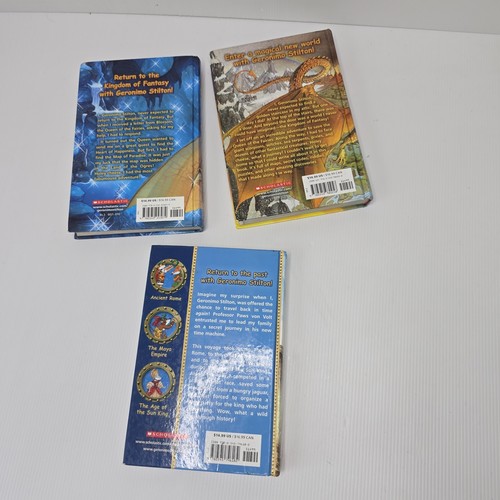Geronimo Stilton Books Hardcover Children's Books Readers Scholastic Set of 3 - Picture 3 of 8
