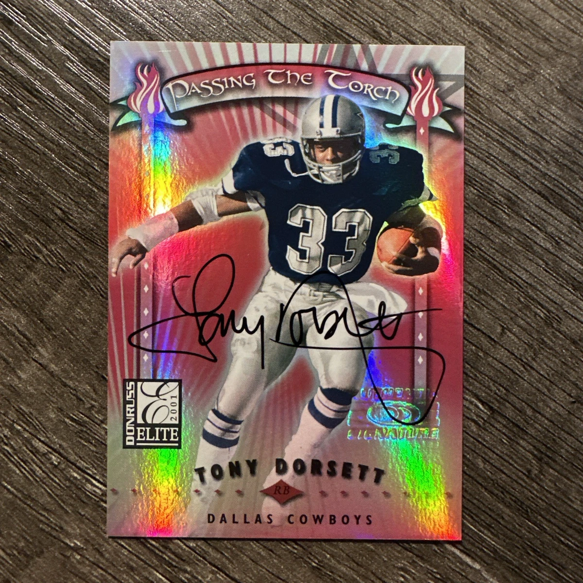 Tony Dorsett Football Sports Trading Card Singles Serial Numbered
