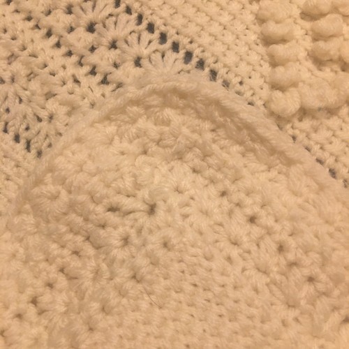 "Colcha palomitas de maíz Hobnail marfil hecha a mano de colección diamante estrella 72""x82"" tamaño completo" - Imagen 9 de 9