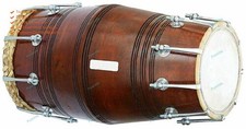 Neuf Traditionnel Indien Musical Instrument Musicalgajra Folk Dholak / Dholki