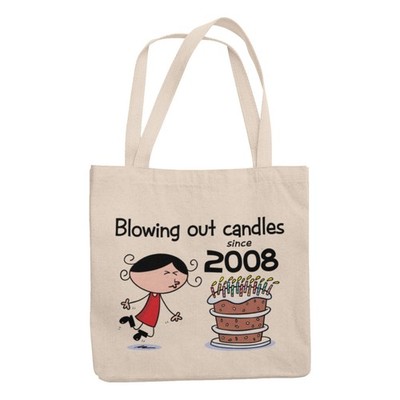 BLOWING OUT CANDLES SINCE 2008 18. GEBURTSTAG SHOPPING \ TRAGETASCHE - Geschenk