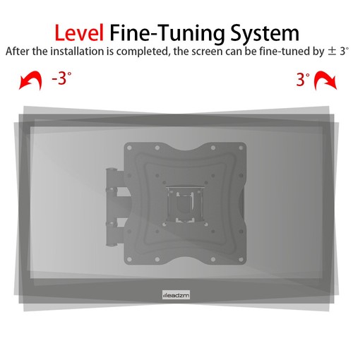 Adjustable Wall Mount TV Bracket 26 to 55 Inch Rotatable with Level Tool - Picture 5 of 12