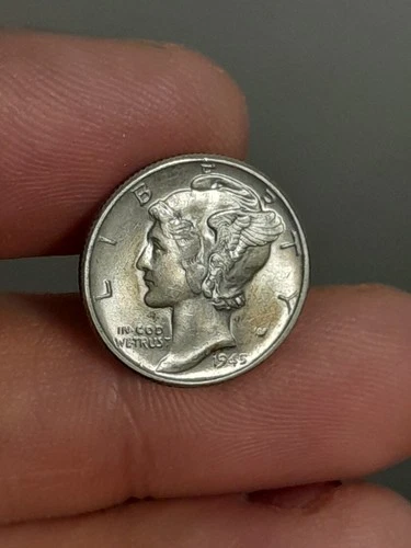 1945- P Mercury Dime BU