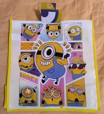 Minions Yellow 2-sided Shopping/Gift Tote Bag with Handles New! Free Shipping!