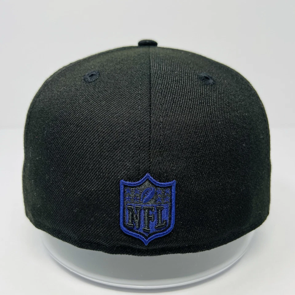 Boné chapéu ajustável New Era 59FIFTY NFL Baltimore Ravens charme ponto cidade masculino tamanho 7 - Imagem 4 de 4