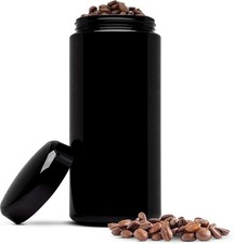 1 L 12 oz Airtight Coffee Canister Ultraviolet Glass Coffee Bean Storage