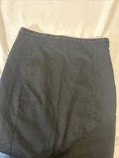 Express Design Studio Knee Length A-Line Career Pencil Skirt Black Women's Sz 4