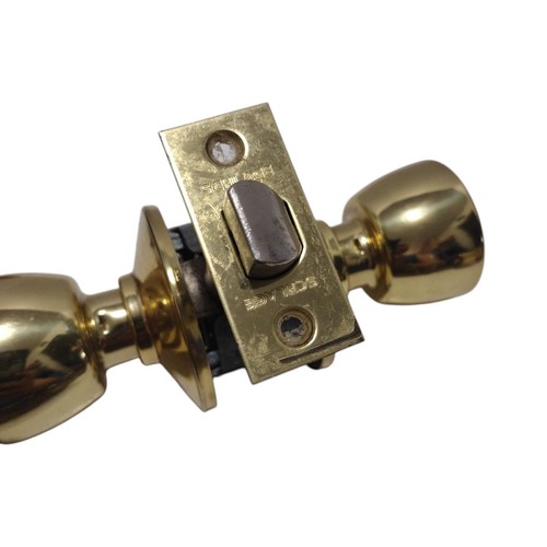 Schlage Door Knobs Lot Push Button, Key & Turn Lock Metal Hardware Gold Tone - Picture 15 of 15