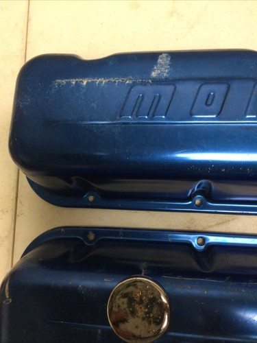 MOROSO ANDONIZED VALVE COVERS BIG BLOCK CHEVY * USED * - Imagen 8 de 16