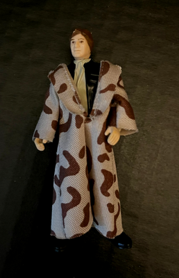 1984 Vintage Kenner Star Wars Endor Camo Trench Han Solo Action