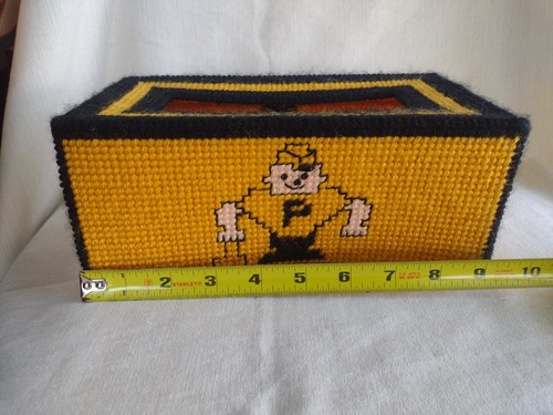 Pair of Vintage Purdue Boilermakers Homemade Tissue Box Covers - Picture 11 of 15