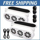 Eco-Friendly USB & Solar Powered Car Fan - Enhance Fresh Air in Style