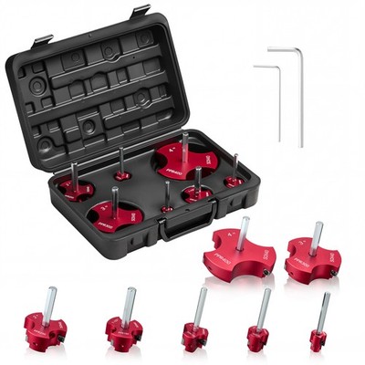 VEVOR PVC Pipe Reamer Kit PVC Fitting Socket Saver 7-Piece for SCH40 ABS Pipes