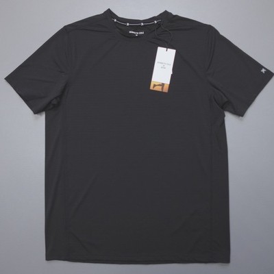 Kenneth Cole Men's Tech SS Shirt Silky Mesh Stretch Wicking Soft Black