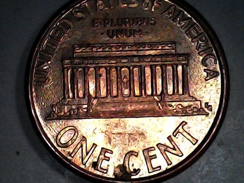 1995 P Lincoln Memorial Penny Error Die Crack Nice Coin - Picture 2 of 15