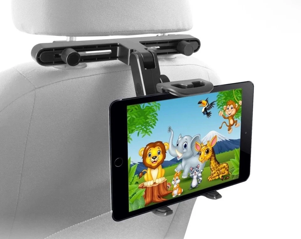 Headrest Tablet Holder Adjustable iPad Car Mount for Kids in Backseat Compatible - Image 3 of 4