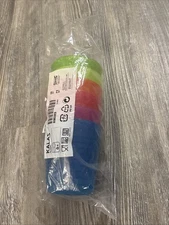 Discontinued IKEA Kalas Semi-Transparent Cups Set 6 Multicolor BPA Free Plastic