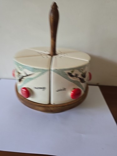 vintage carousel spice ceramic rack made in japan - Picture 5 of 13