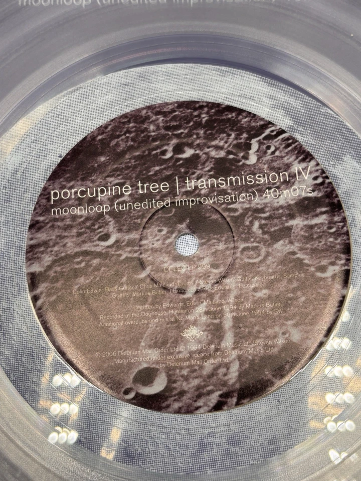 Porcupine Tree - Transmission IV - Moonloop EP - Ltd Clear Vinyl - Near Mint - Image 3 of 3