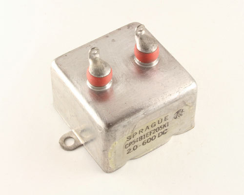 Sprague CP54 2uF 600VDC Metalized Paper Bathtub Style Capacitor Mil Spec - Picture 1 of 1