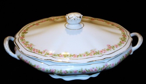 Rare Antique PH Leonard Vienna, Austria "The Munich" Pink & Green Floral China - Picture 33 of 47