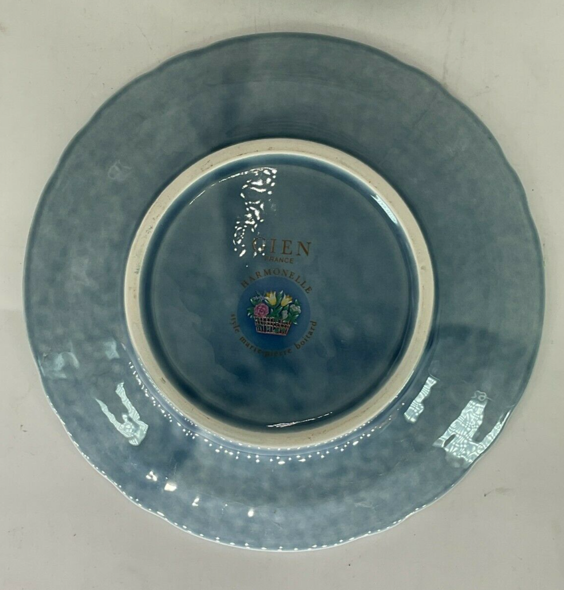 Gien Harmonelle Floral Dessert Plates Original Box Made in France