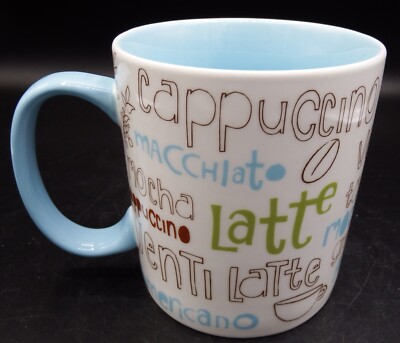 Starbucks Turquoise Venti Latte  Coffee Mug 16 oz MINT!