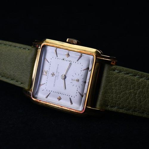 Vacheron Constantin 1950s Ref 4518 Caliber 453 Oversized Square 31mm Rare 18k YG - Picture 12 of 24
