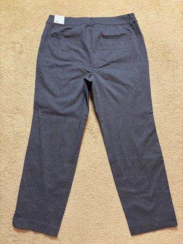 NWT Lane Bryant The 4-Season Mid-Rise Ankle Dress Pant Elastic Waist Gray 18 - Picture 6 of 8