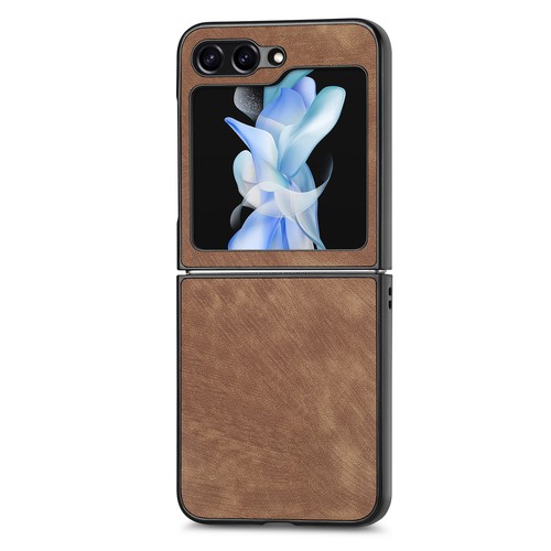 For Samsung Galaxy Z Flip 6 5 Minimalist Retro PU Leather Protective Cover Case - Picture 73 of 78