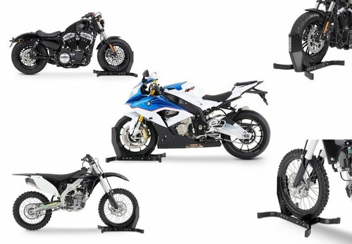 Motorradwippe CS Easy Plus für Aprilia Dorsoduro 900 Motorradständer schwarz - Bild 11 von 11