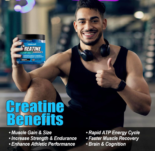 Creatine Monohydrate Gummies Complex 8000mg with L-Carnitine & Taurine 120 Count - Picture 17 of 21