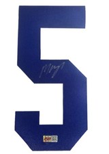 Mazi Smith Autographed Dallas Blue Signed Jersey NUMBER (PIA)