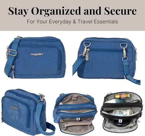 Lightweight RFID-Protected Women's Crossbody Bag with Wallet - Versatile Design - Picture 7 of 11