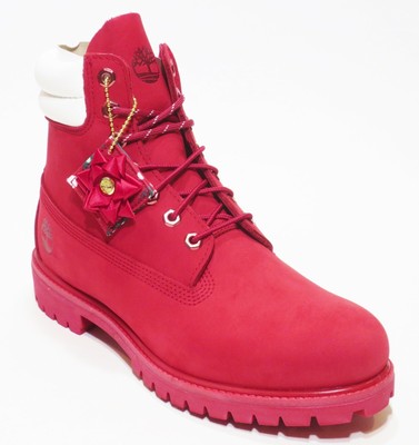 red limited edition timberland boots