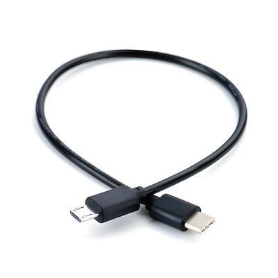 30cm Neu USB Typ C auf Micro USB 2.0 Klinke Stecker Ladekabel Kabel Adapter