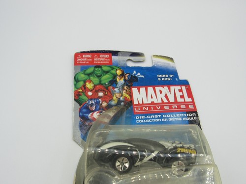 Maisto 2012 Marvel Die Cast Collection SPIDER MAN SPM476 Black Car SEALED - Picture 6 of 9