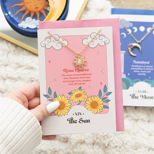 The Sun Celestial Rose Quartz Necklace Card - Picture 5 of 6
