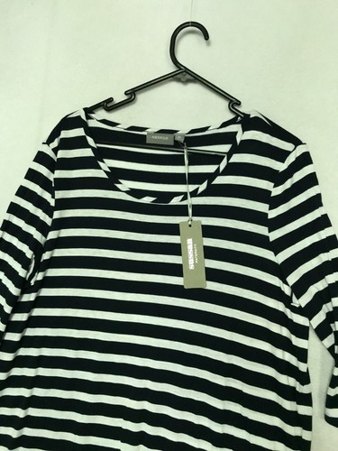 NEW Sussan Maternity Striped M Womens Long Sleeve Top Blouse Cotton Viscose - Picture 4 of 11