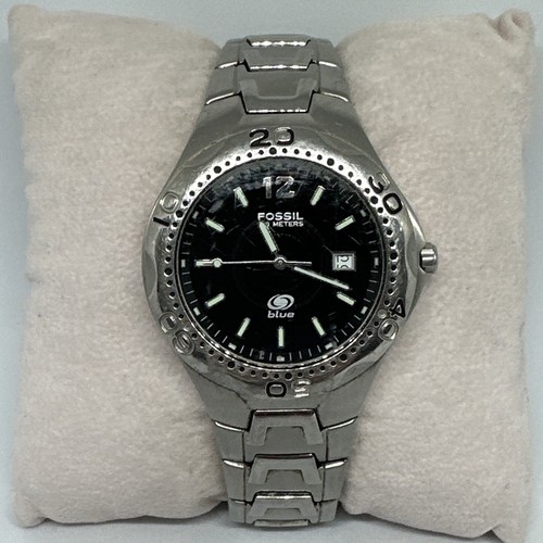 Fossil AM3669 Men's Silver Stainless Steel Analog Black Dial Quartz Watch HME367 - Bild 1 von 11