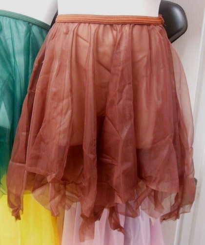 CHIFFON 2 Layer Pointed Hem BALLET SKIRT COLORS Ballet Lyrical OVR 100 n stock - Picture 35 of 48