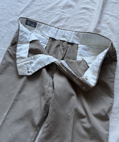 Pantalone vintage anni 90 LORD & TAYLOR lana peggiorata piatto davanti 38/30 beige - Foto 9 di 12