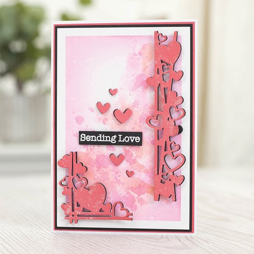 Floral Heart Star Metal Cutting Dies Cuts Stencils DIY Scrapbooking Paper Crafts - Bild 2 von 12