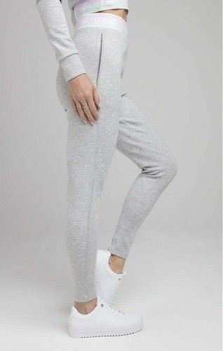 SikSilk Womens Aurora Fade Track Pants UK10 Small - Grey Marl - Picture 3 of 4